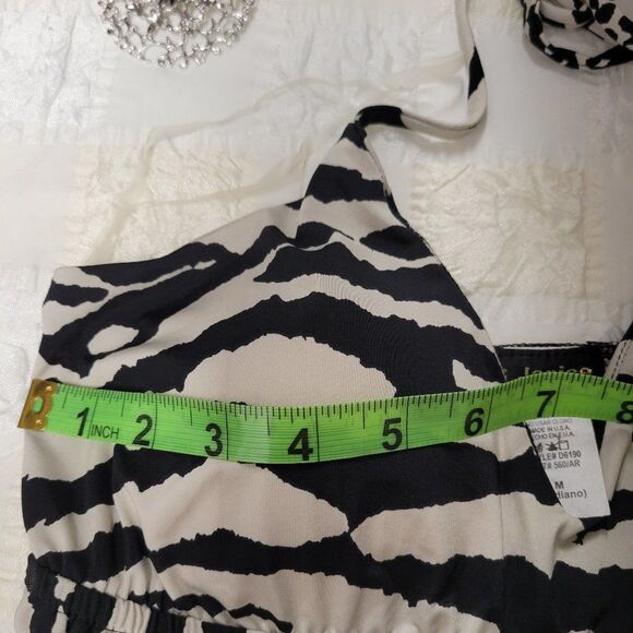 Zebra Print Halter Maxi Dress Size S   Size L - Picture 9 of 16